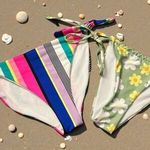 001 COMBO: 2 printed string bikini size M